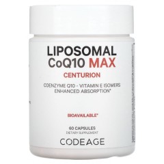 Codeage, Liposomal CoQ10 Max, центурион, 60 капсул